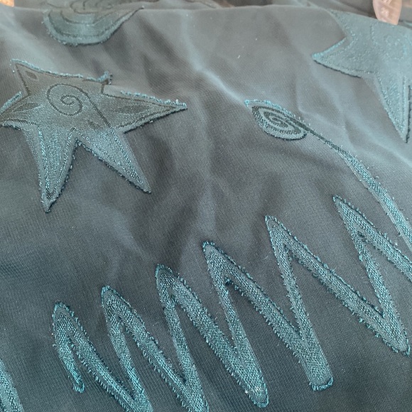 VINTAGE RARE VICTORIA’S SECRET GOLD LABEL FOREST GREEN SHEER NEGLIGEE SIZE LARGE - Picture 7 of 12